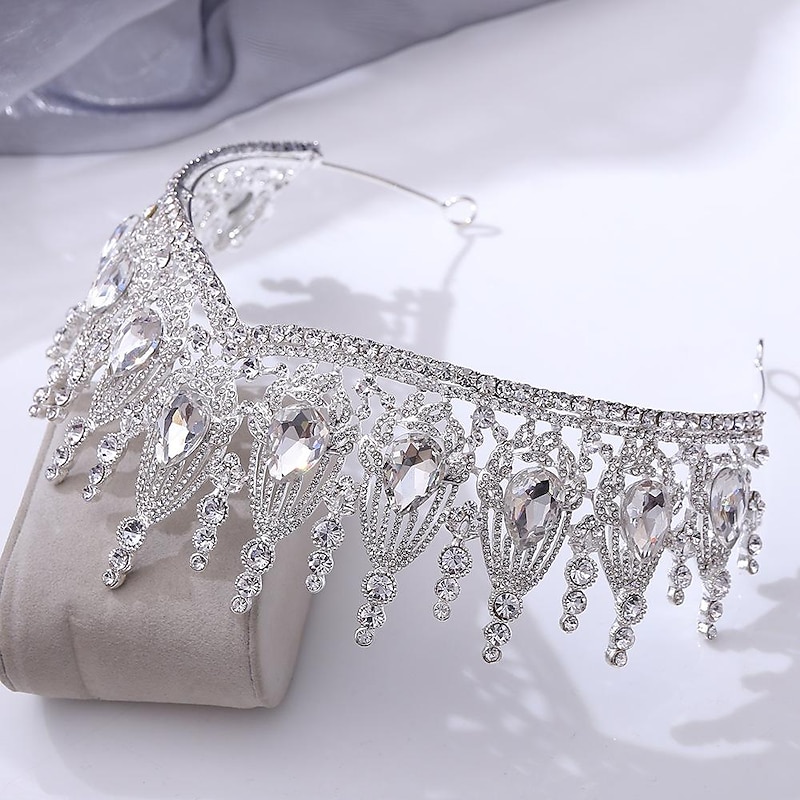 Color Tiara and Crown for Women Crystal Queen Crowns Rhinestone Princess Tiaras for Girl Bride Wedding Hair Accessories for Bridal Birthday Party Prom Halloween Cos-play Costume Christmas3