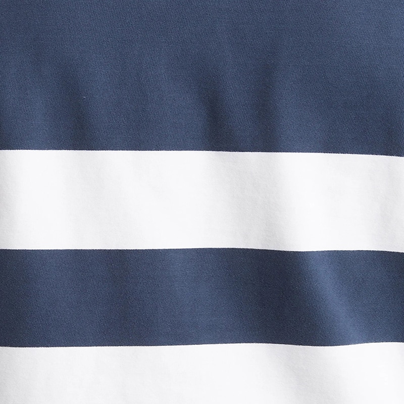 Men's Stripe Rugby Polo Shirts Long Sleeve Polo Shirts Lapel Fashion 3D Print Comfortable Street Casual Holiday Buttons Summer Navy Blue4