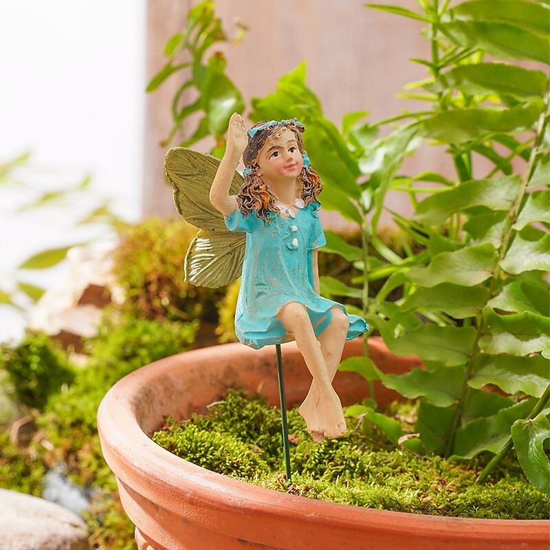 2pcs Butterfly Fairy Flower Pot Decorative Landscape Decorative Accessories2