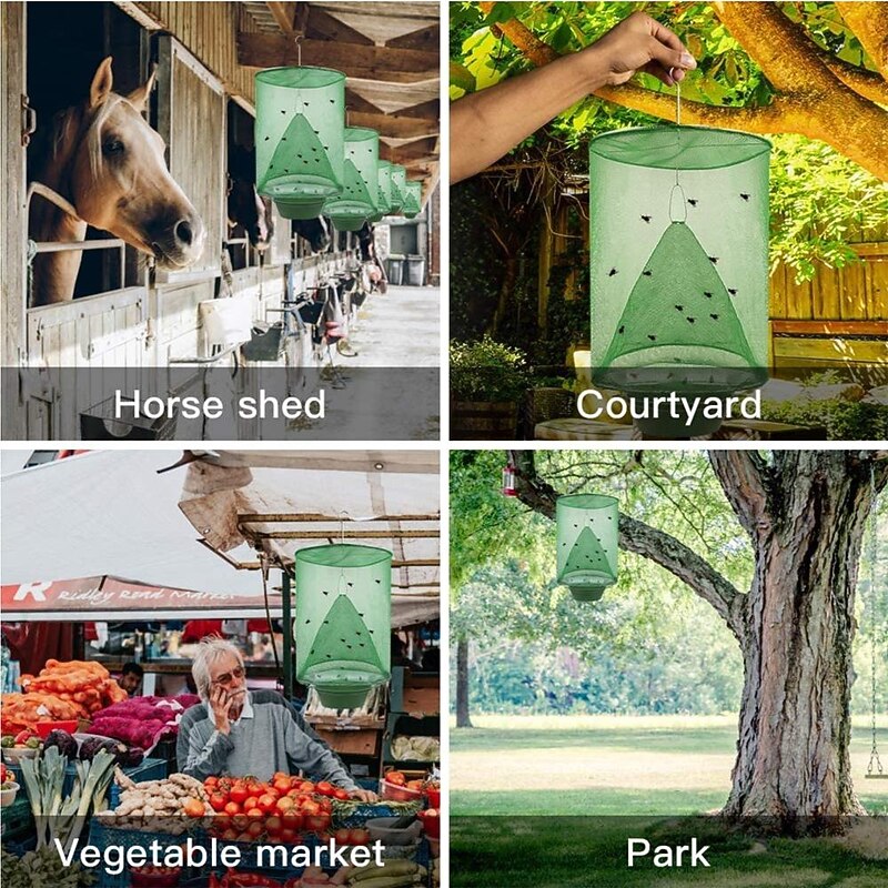 Fly Traps Outdoor, Ranch Fly Trap - The Most Effective Trap EVER Made for Flies/Mosquito/Bees3