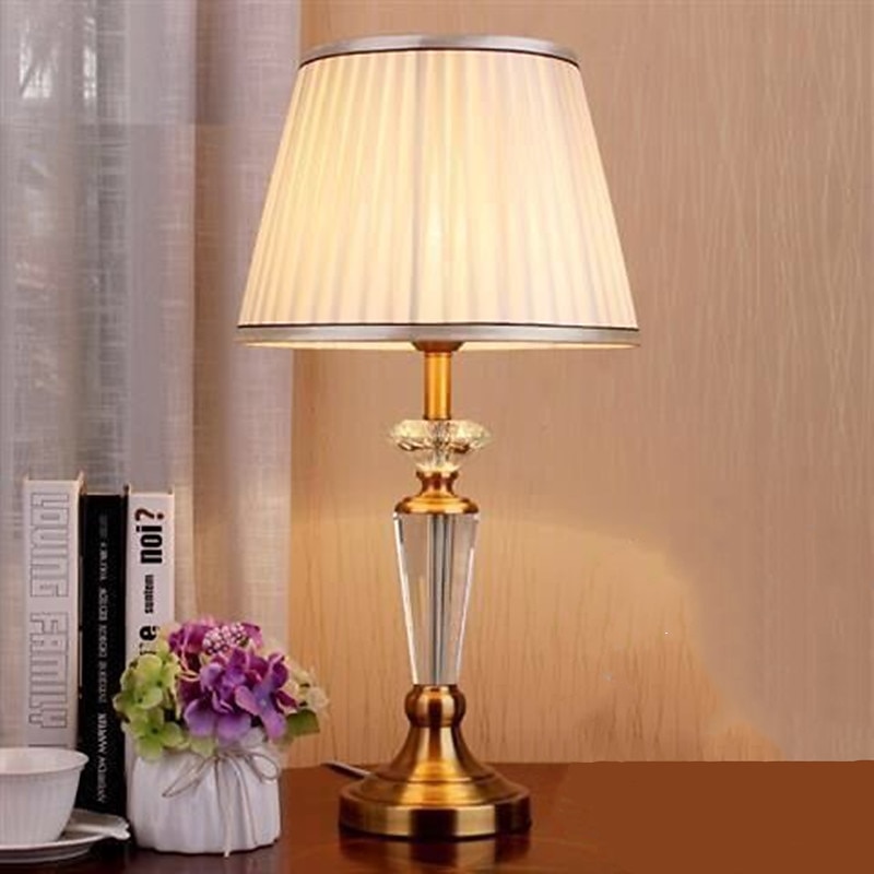 Bedside lamps Multi-shade / Ambient Lamps Crystal / Nordic Style For Living Room / Bedroom Metal Green3