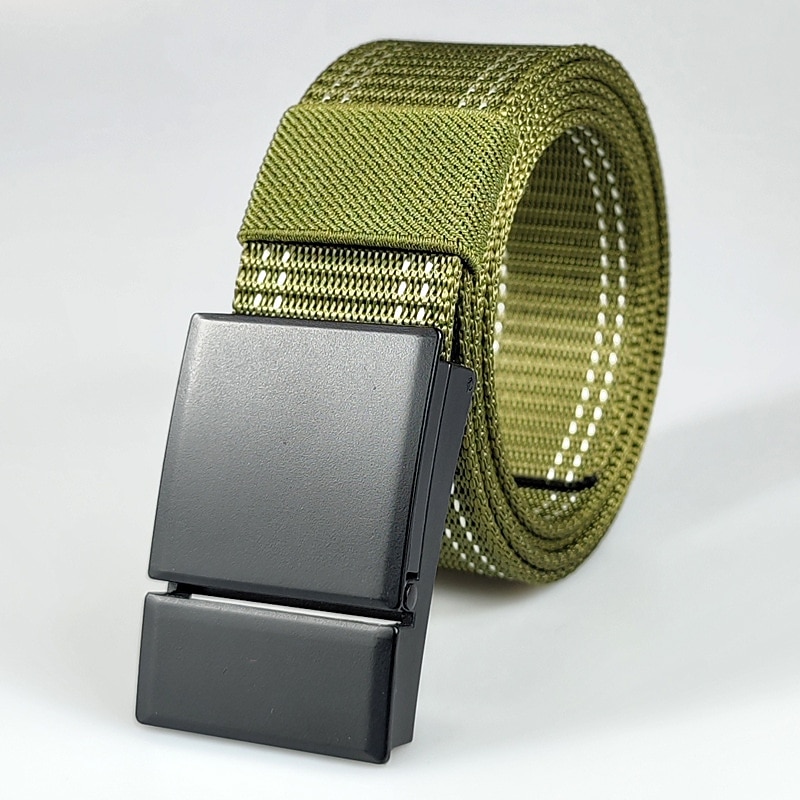Men's Belt Tactical Belt Nylon Web Work Belt Black Yellow Nylon Military Army Linear Daily Wear Going out Weekend