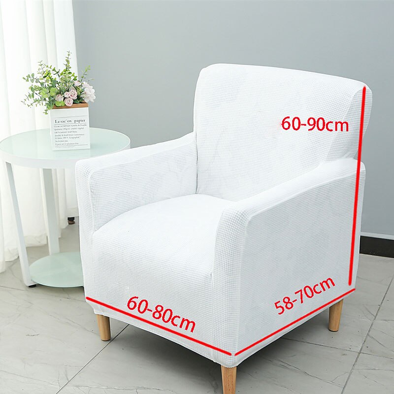 Stretch  Armchair Cover Tub Sofa Cover Single Sofa Cover Sofa Slipcover 1 Seater Couch Furniture Protector with Elastic Bottom for Kids,Pet2