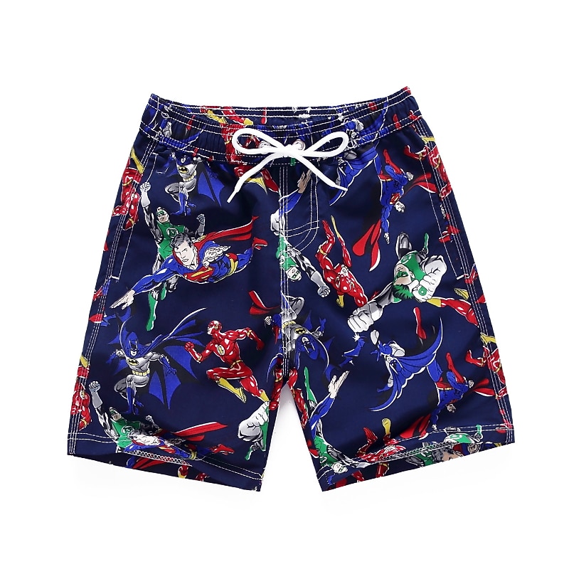 Kids Boys' Beach Shorts Cartoon Sleeveless Swimming Tropical Orange Dinosaur Summer Clothes 7-13 Years4