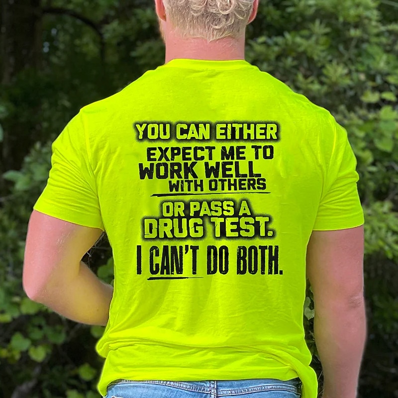 Men's Funny Work Humor Graphic T-Shirt - 