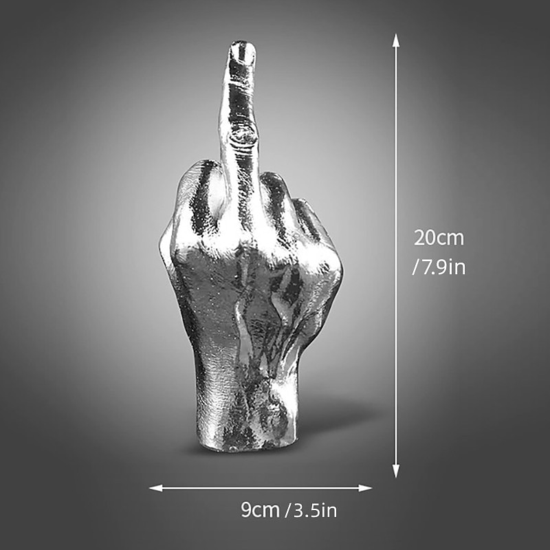 Nordic Decoration Home Sculpture Middle Finger Statue Ornament Home Desk Decoration Resin Craft for Room Decor Accessories3