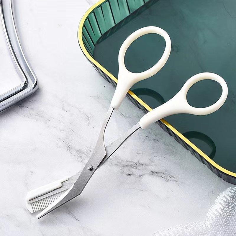 Eyebrow Trimmer Scissor With Comb Lady Woman Men Hair Removal Grooming Shaping Stainless Steel Eyebrow Remover Makeup Tool4