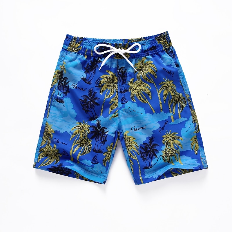 Kids Boys' Beach Shorts Cartoon Sleeveless Swimming Tropical Orange Dinosaur Summer Clothes 7-13 Years2