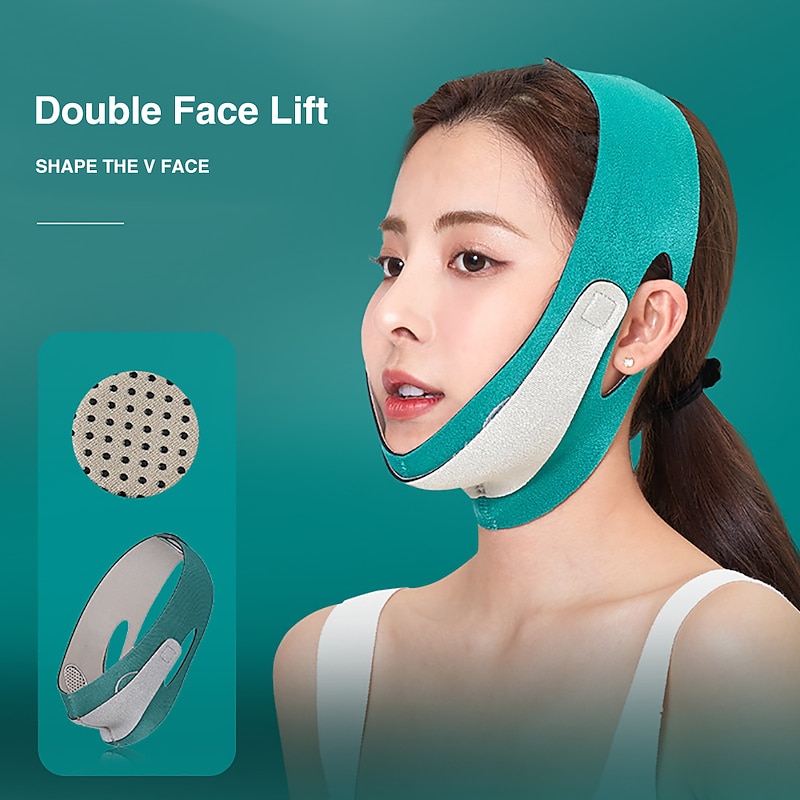 Breathable V Shape Bandage Face Lift Up Slimming Mask Belt Anti Wrinkle Reduce Double Chin Band V Face Chin Cheek Strap2