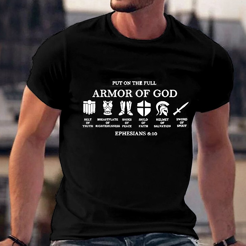 Men's Plus Size Big Tall T shirt Tee Tee Crewneck Black White Navy Blue Short Sleeves Outdoor Going out Print Letter Clothing Apparel Cotton Blend Streetwear Stylish Casual2