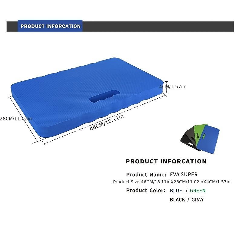 Thick Kneeling Pad, Garden Kneeler For Gardening, Bath Kneeler For Baby Bath, Kneeling Mat For Exercise &amp; Yoga, Knee Pad For Work, Floor Foam Pad(46*28*4cm)4
