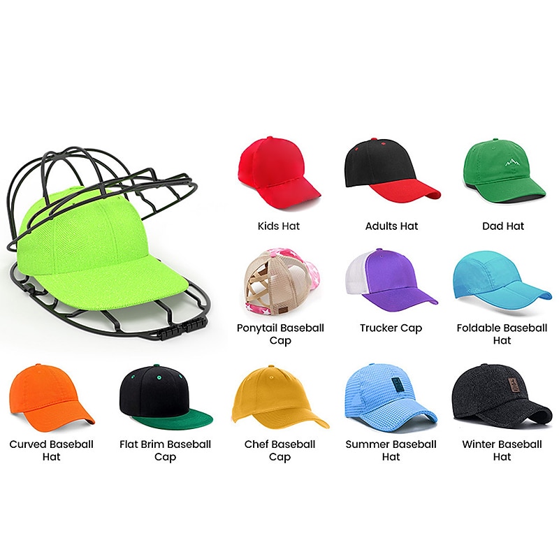 Hat Washers Baseball Hat Cleaners Fit for Adult Kid's Hat Washer Frame Cage Storage Hat Protector Racks for Washing Machine2