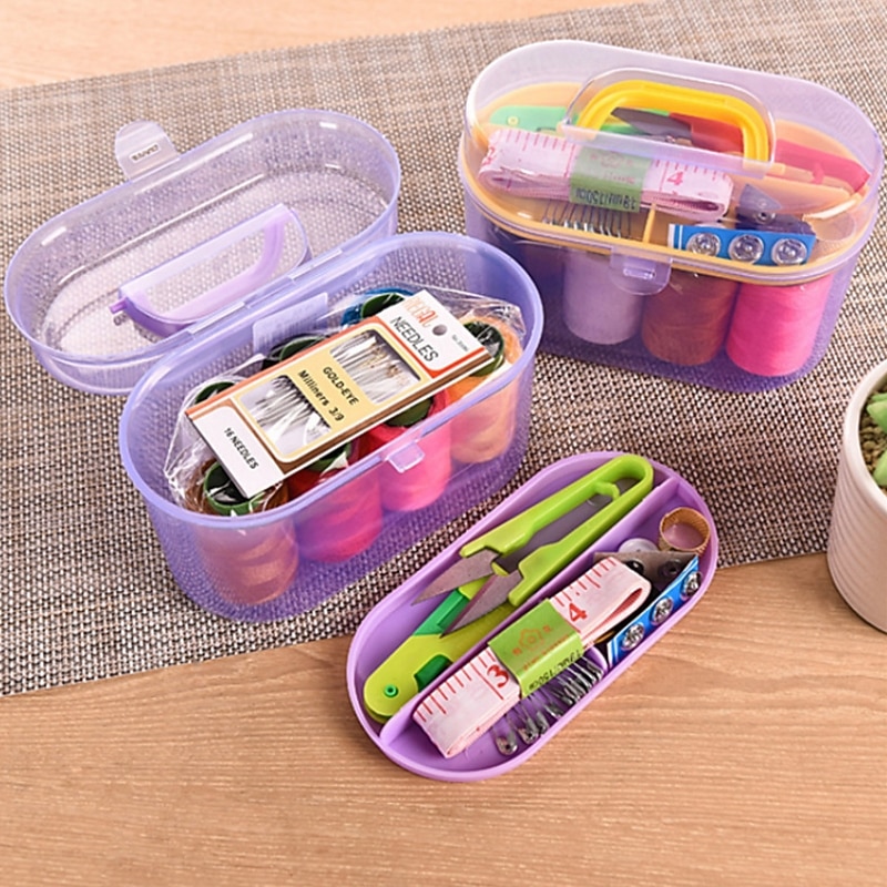 1Set Large Sewing Box Set Household Portable 10 Piece Set Mini Tool Sewing Thread Multi-function Sewing Kit2