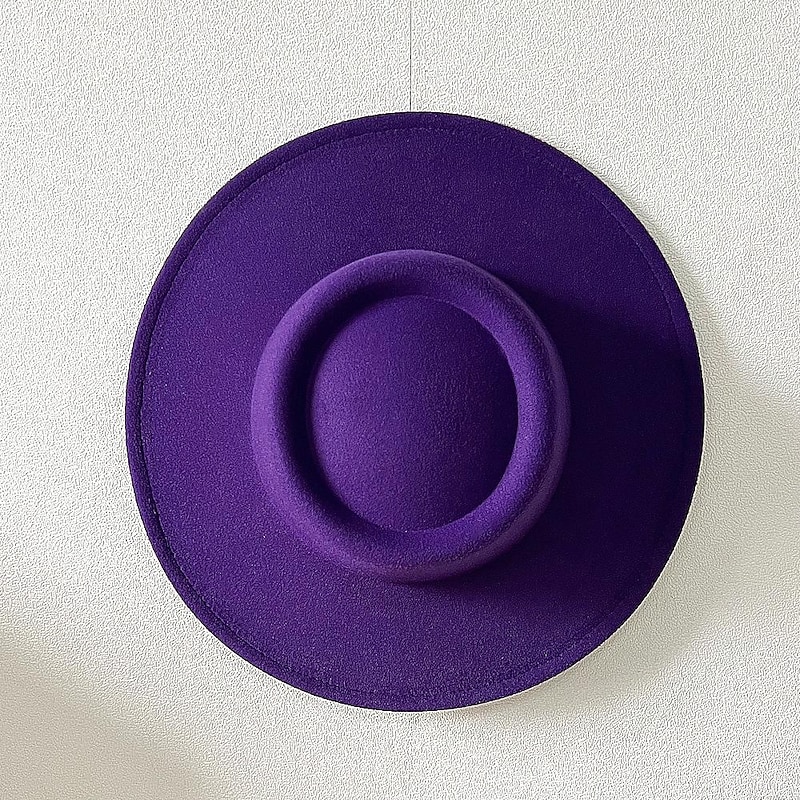 Hats Wool Acrylic Fedora Kentucky Derby Hat Formal Wedding Cocktail Royal Astcot Simple With Pure Color Headpiece Headwear4