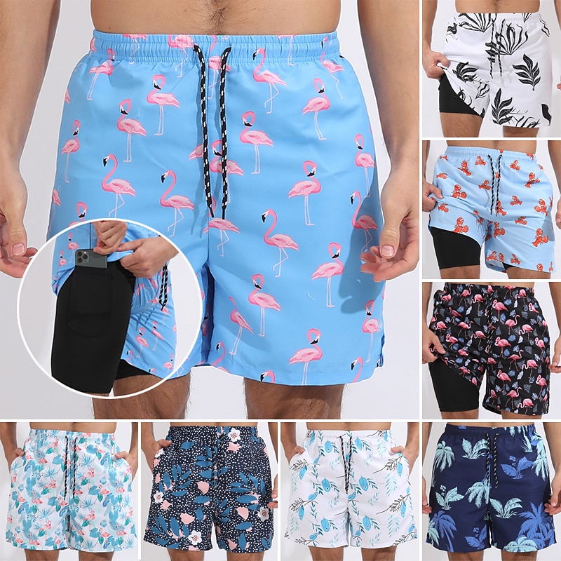 Men's Board Shorts Swim Shorts Swim Trunks Surfing Casual Holiday Beach Quick Dry Drawstring With Compression Liner Gradient Hawaiian Boho Activewear 1 52