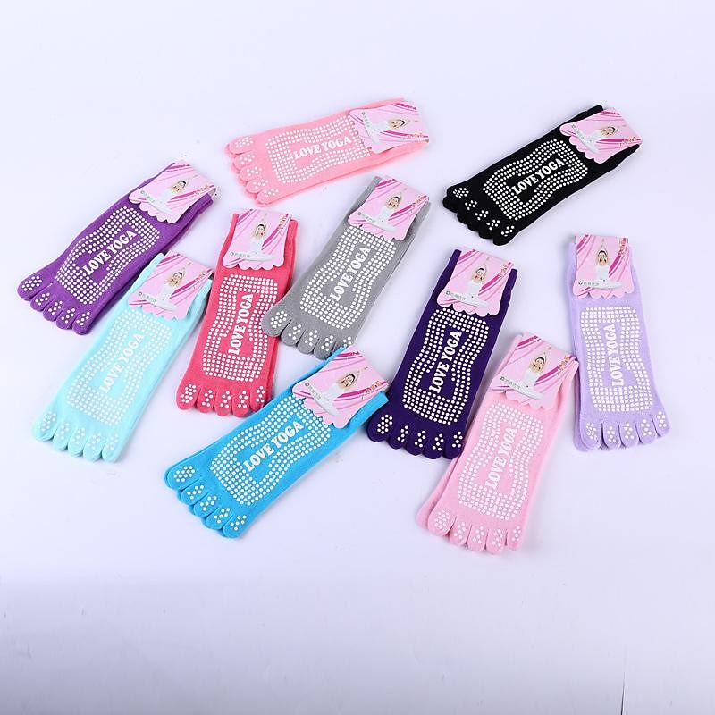 Yoga Five Finger Socks Women'S Pure Cotton Dispensing Non-Slip Socks Professional Indoor Sports Socks Yoga Women'S Socks Back To School College Student3