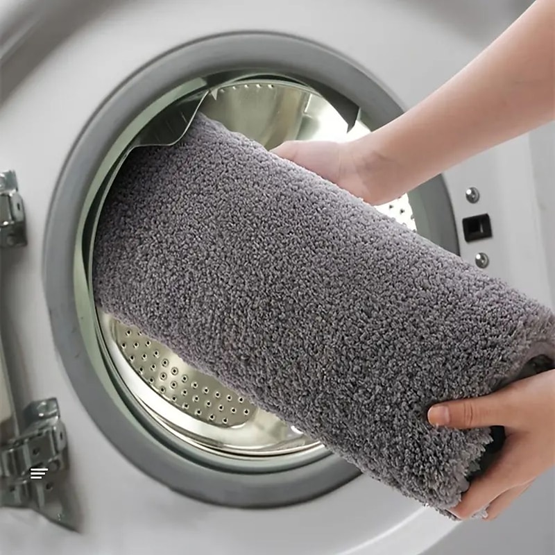Thickened High Fluff Floor Mat Bathroom Water Absorption Anti-skid Mat Bathroom Doormat Bedroom Carpet Floor Mat3