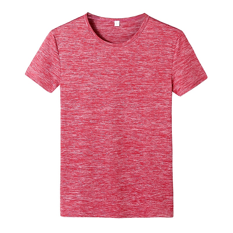 Men's T Shirt Moisture Wicking Shirts Short Sleeve Crew Neck Spring & Summer Plain Fashion Designer Casual Street Holiday Beach Drak Gray Blue Red Top Tee for Men2
