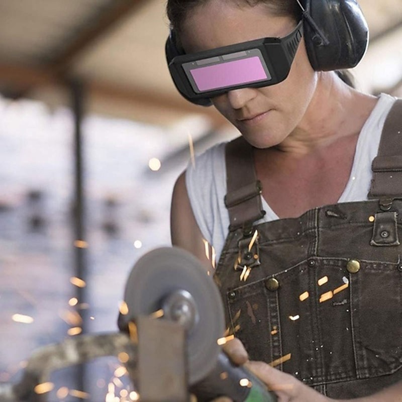 Solar Auto Darkening Welding Goggles Welder Glasses Safety Protective Welder Mask Helmet With Adjustable Shade Eyes Goggles Mask Anti-Flog Goggles2