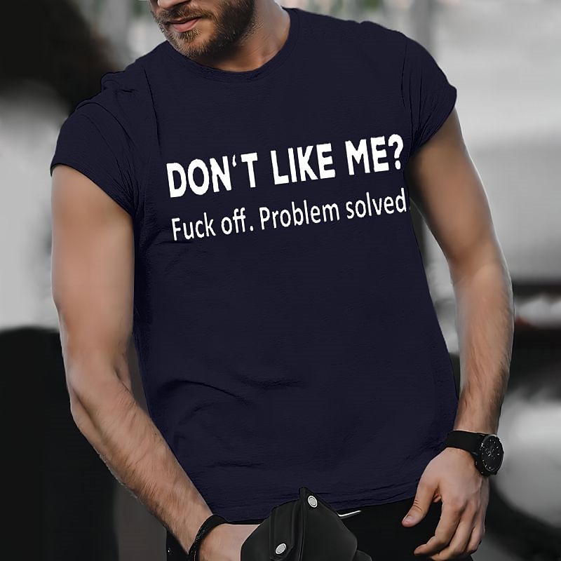 Men's Graphic Prints Funny Letter Print T Shirt Graphic Tee Cotton Short Sleeves Graphic Shirt Wine Black White Comfortable Tee Vacation Street Fashion Designer Clothing2