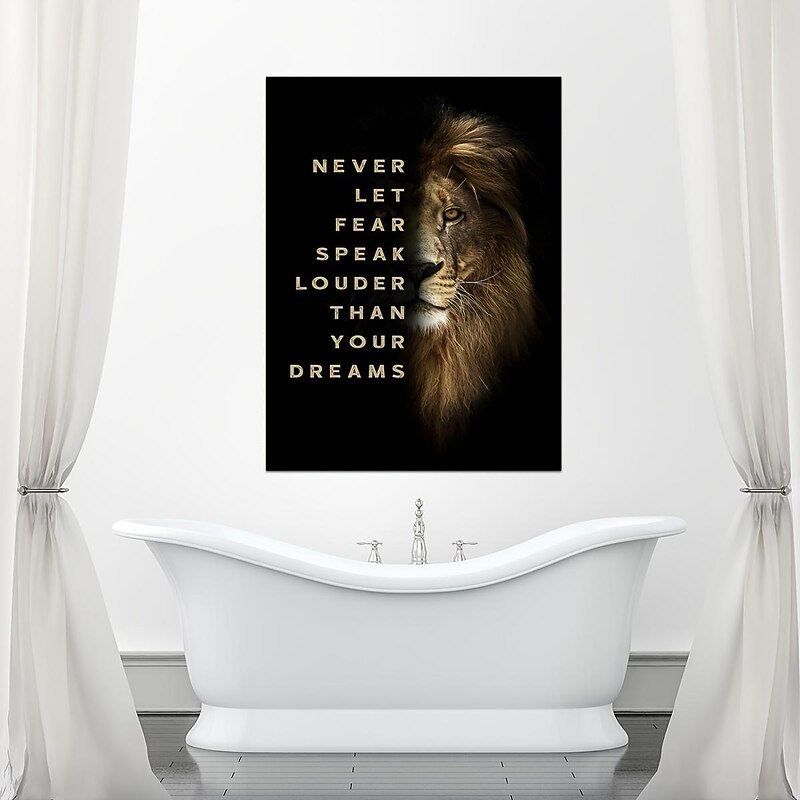 1pc Lion Motivational Wall Art Print Inspirational Quote Poster Modern Home Decor Canvas Painting Office Wall Decor No Frame4