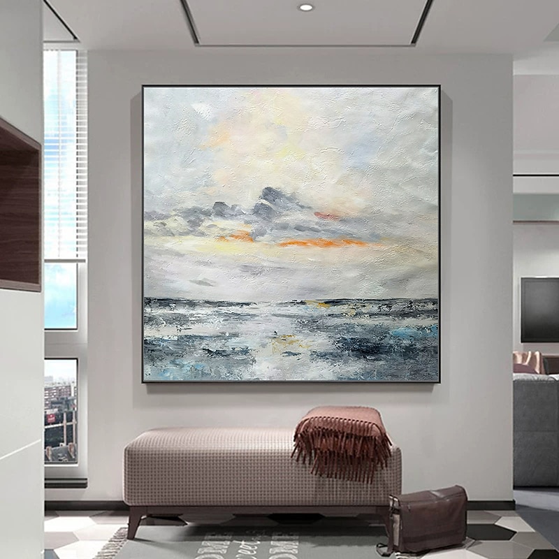 Mintura Handmade Oil Paintings On Canvas Wall Art Decoration Modern Abstract Landscape Picture For Home Decor Rolled Frameless Unstretched Painting4