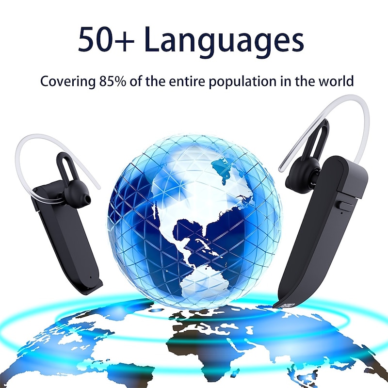 PEIKO Language Transaltor Smart Earbud Supports 32 Language &amp; 44 Accent Online Real Time Voice Transaltor Supports 11 Offline Voice Translation Language,with BT Connection Single Earphone4
