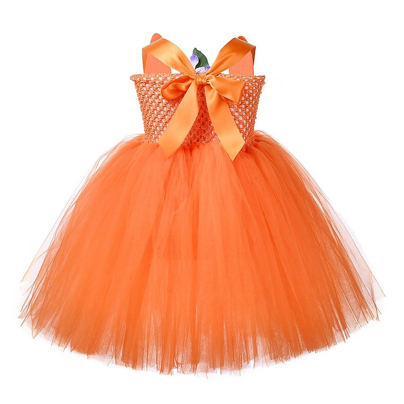 Animals Fox Dress Flower Girl Dress Tulle Dresses Kings Day Cosplay Movie Cosplay for Girls' Kid's Children's Day Masquerade4