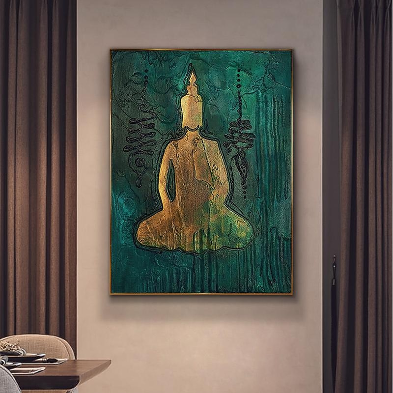 Thai Decorative Painting Southeast Asian Style Wall Posters India Bergamot Lotus Yoga Buddha Canvas Prints Living Room Decor4