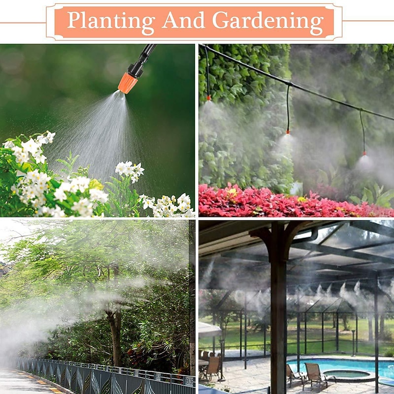 Automatic Drip Irrigation System Kit Timer Micro Sprinkler Garden Watering4