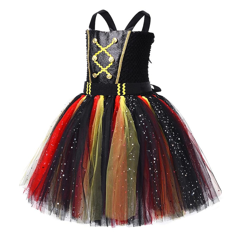 Pirates of the Caribbean Pirates of the Caribbean Dress Flower Girl Dress Tulle Dresses Cosplay Movie Cosplay for Girls' Kid's Children's Day Masquerade2