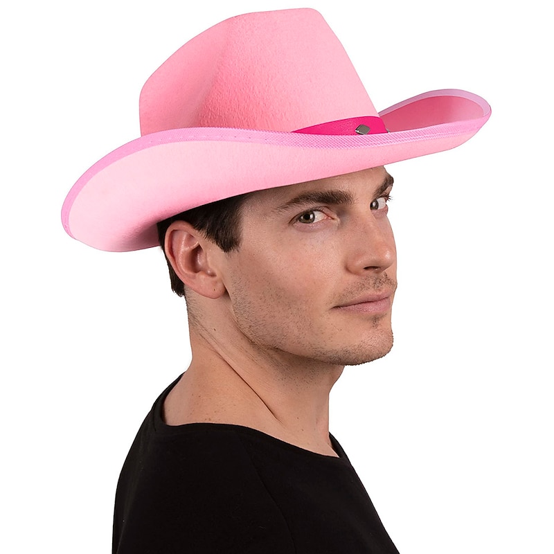 Men's Unisex Cowboy Hat Black White Cotton Stylish Travel Western Cowboy Outdoor Vacation Plain Adjustable2