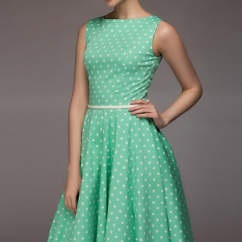 50s A-Line Dress Retro Vintage 1950s Swing Dress Flare Dress Women's Costume Vintage Cosplay Casual Daily Dress2