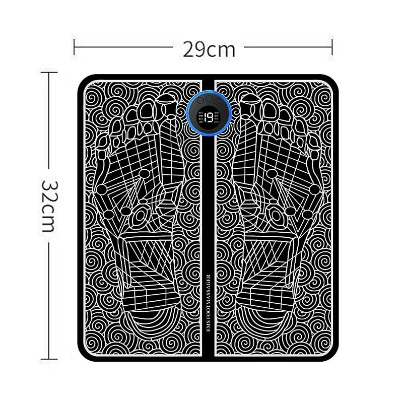EMS Pulse Electric Foot Massager Foot Therapy Machine Foot Pad Intelligent Acupuncture Foot Massage Pad Mat Muscle Stimulation2