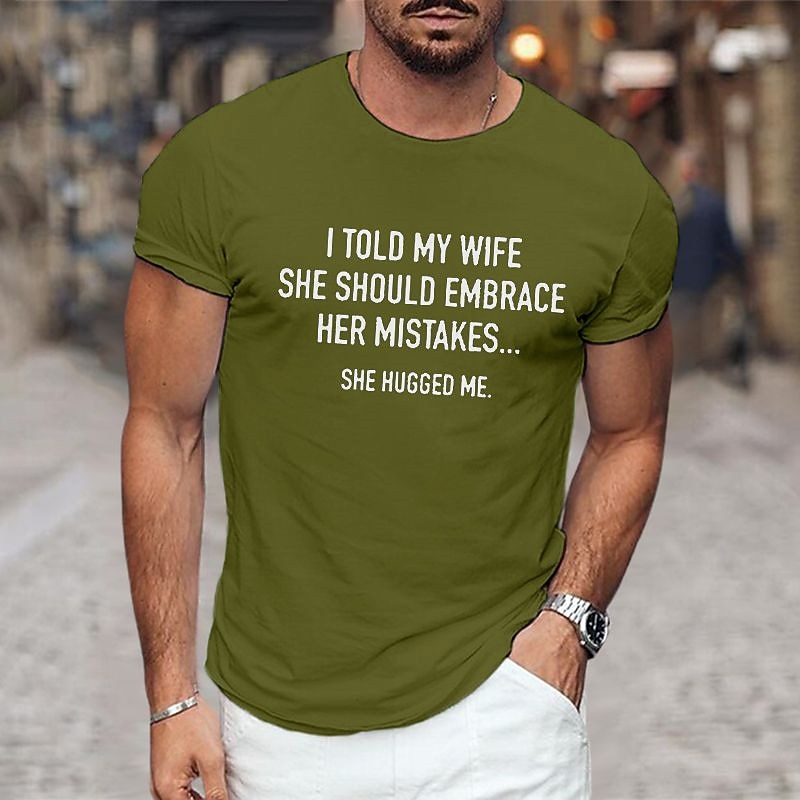 Men's Graphic Prints Letter Print Family T Shirt Graphic Tee Cotton Short Sleeves Graphic Shirt Black Navy Blue Blue Comfortable Tee Vacation Street Fashion Designer Clothing