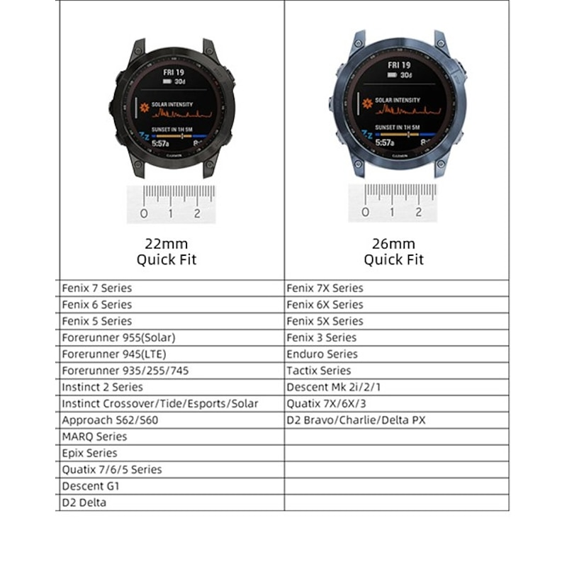 [4 Pack] Silicone Watch Bands for Garmin Fenix 6 – Quick Release Replacement Sport Strap with Secure Clasp, Soft & Durable Wristband2