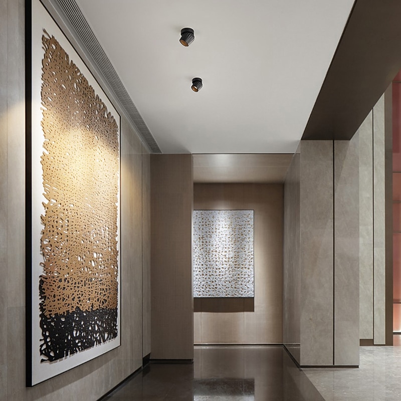 LED Surface Mounted Ceiling Downlight Adjustable 360 Degrees Nordic Spot Light for Indoor FoyerLiving Room Warm White/White AC85-265V2