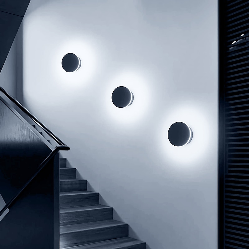 LED Outdoor/Indoor Wall Light IP65 Waterproof 5.9" Acrylic Aluminum 18W 3000-6000K Wall Lighting 1500-1600lm AC85-265V4