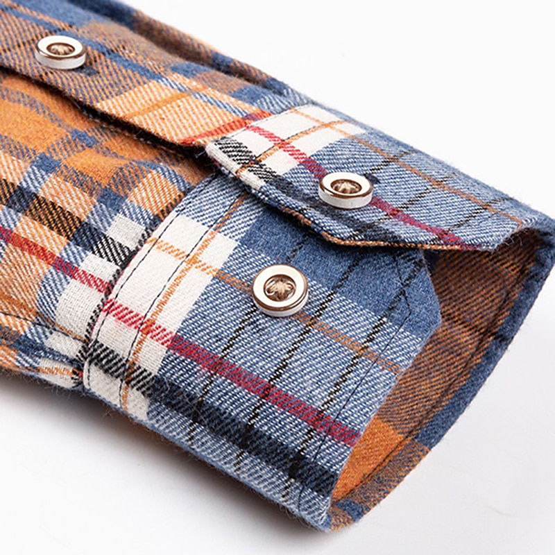 Men's Dress Shirt Stripes and Plaid Wedding Office & Career Light Blue Black White Light Green Long Sleeve Turndown Spring &  Fall All Seasons Clothing Apparel2