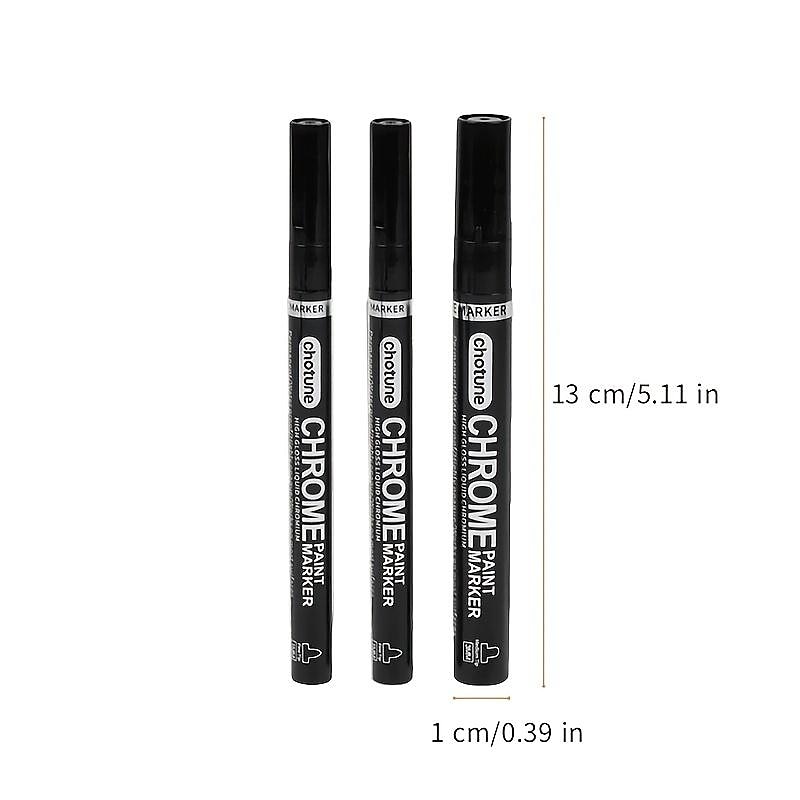 Silver Mirror Marker, Liquid Mirror Chrome Marker Model Gloss Oil-based Paint Marker Pen Watercolor, Liquid Chrome Marker Set For On Any Surface,Perfect For Easter Decoration2