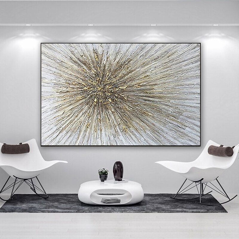 Oil Painting Handmade Hand Painted Wall Art  Abstract Style Texture Golden Light Modern Home Decoration Decor Rolled Canvas No Frame Unstretched4