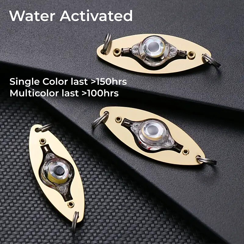 LED Fishing Lure Light Water Activated Underwater Fish Attracting Light Multicolor 1PC4