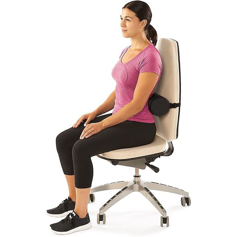 1pc Cushion Pillow For Lower Back Support Early Compliance For Pain Relief And Improving Posture Adjustable Strap To Fit Cars & Office Chairs3