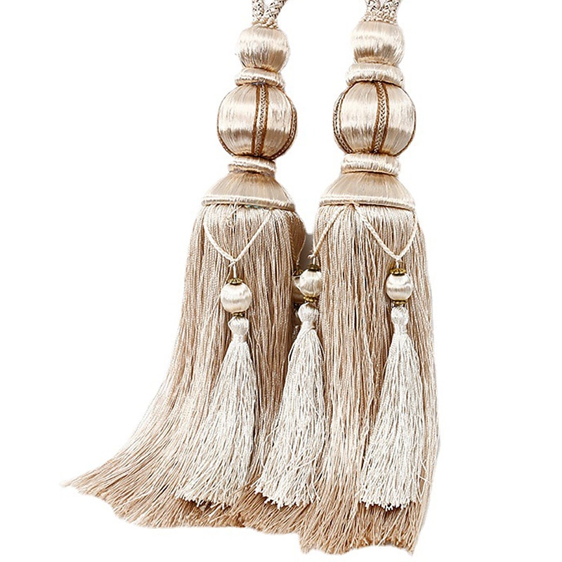 Rope Curtain Tassel Tie Backs Curtain Fringe Tiebacks Holdbacks Window Drapes Curtain Supplies Rope Room Accessories