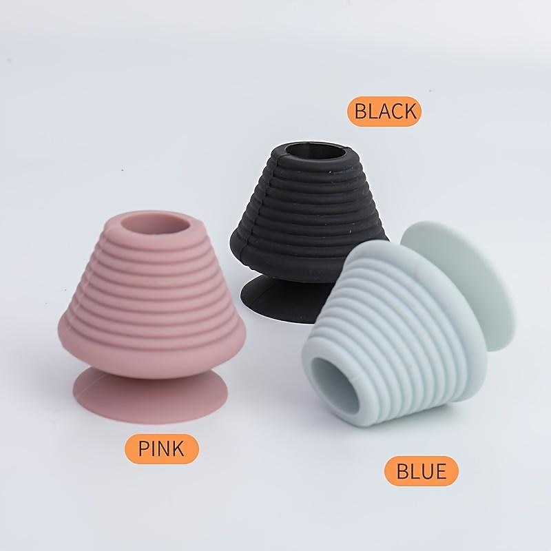 1pcs Universal Bathroom Bath Plug Kitchen Dishwasher Drain Plug With Suction Cup Household Floor Drain Silicone Rubber Sink Plug Drain Leak-proof Plug3