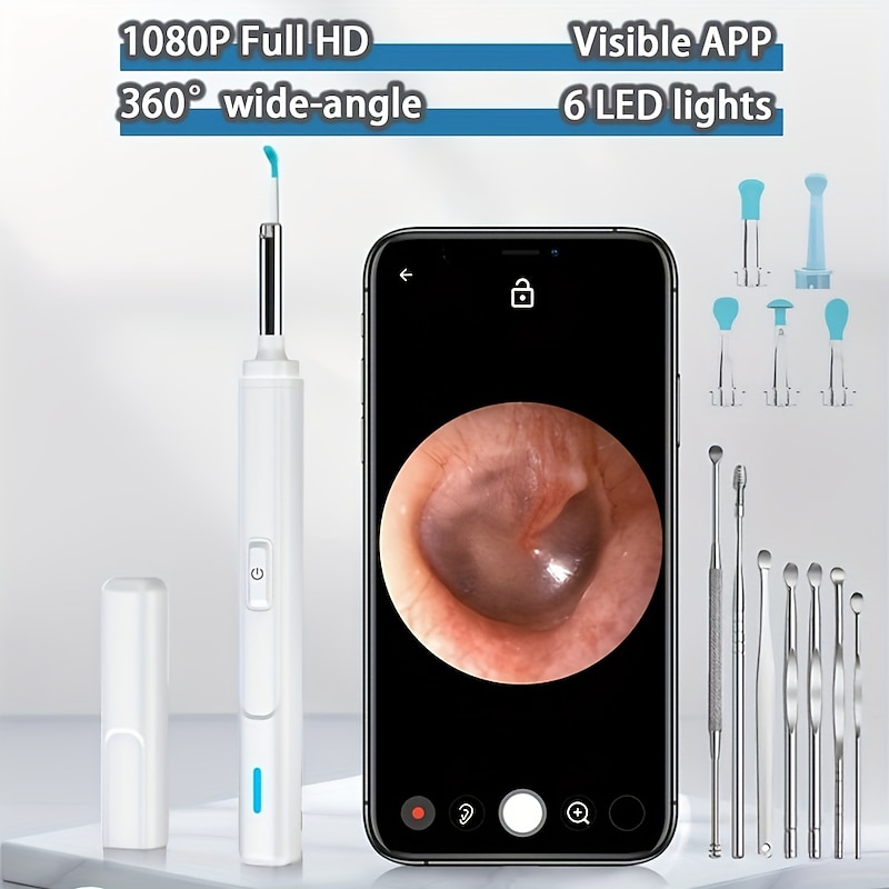 Smart Visual Ear Cleaner Ear Stick Endoscope Earpick Camera Otoscope Ear Cleaner Ear Wax Remover Ear Picker Earwax Removal Tool