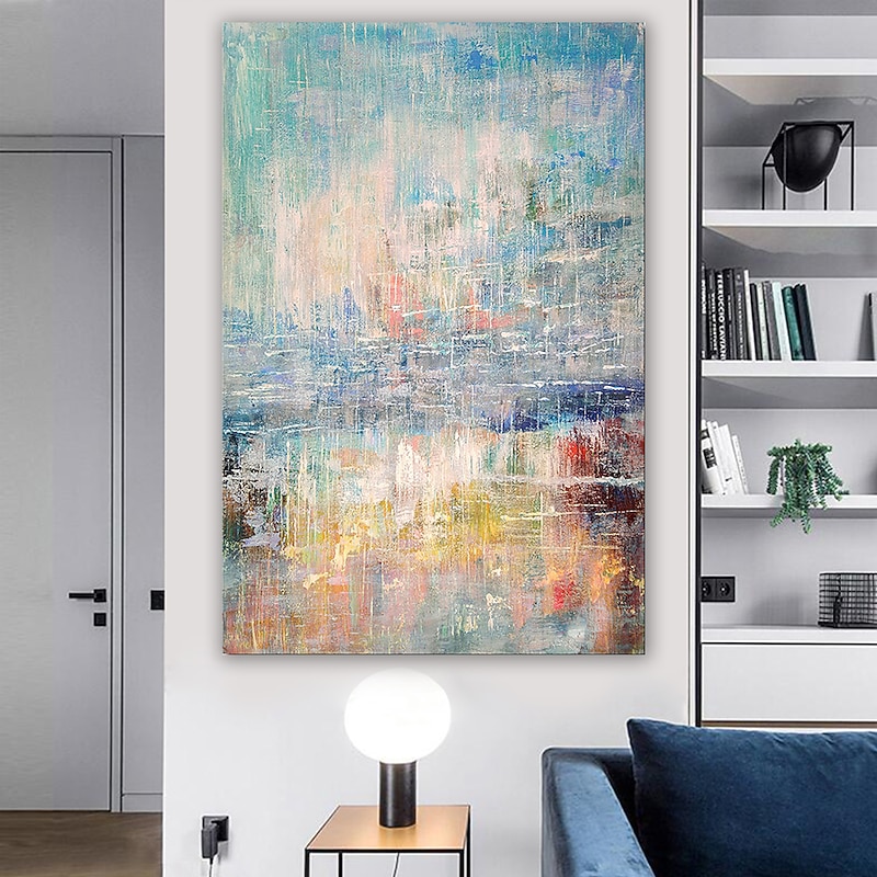 Oil Painting Handmade Hand Painted Wall Art Abstract Sky BlueSeascape Landscape Home Decoration Decor Rolled Canvas No Frame Unstretched