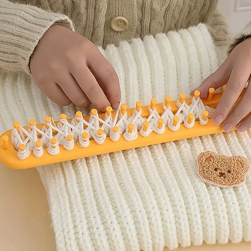 Long Knitting Board Sewing Craft Multi-Knit Loom DIY Tool Scarf Shawl Blankets Knitter for Beginners Sewing Accessories