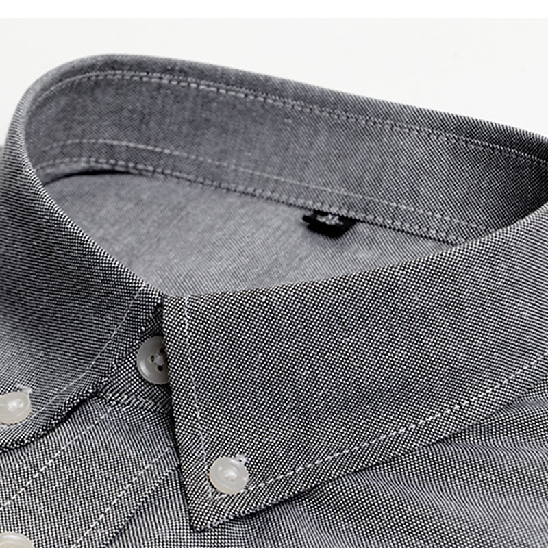 Men's Dress Shirt Button Down Shirt Oxford Shirt Solid / Plain Color Wedding Office & Career Light Pink Black White Light Green Long Sleeve Shirt Collar Spring &  Fall All Seasons Clothing Apparel2