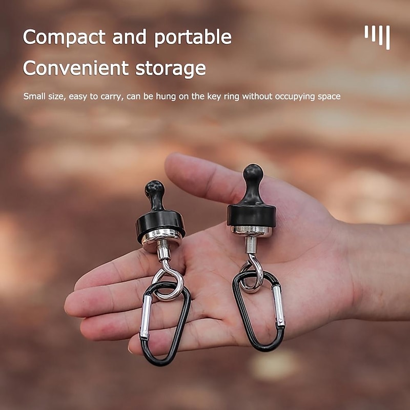 1pc Camping Magnetic Hook, Hanging Buckle Hook Tent Canopy Carabiner Magnet Hanger Outdoor Camping Canopy Accessories Snap Clip4